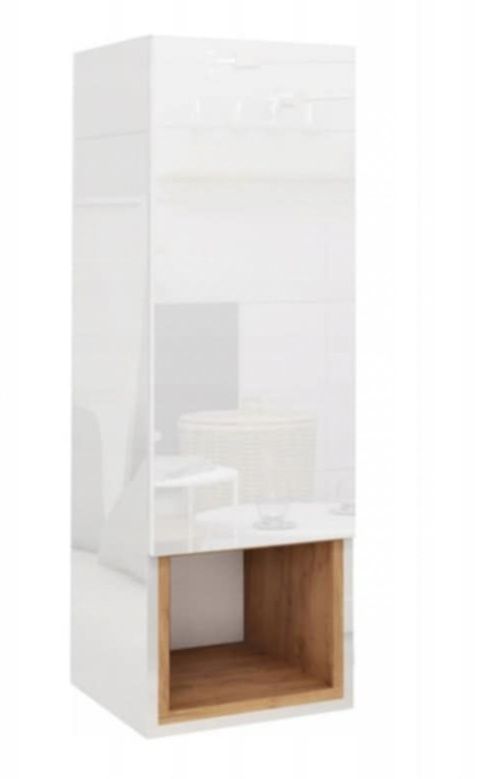 Witryna wisząca biały połysk 1050x350x320 mm