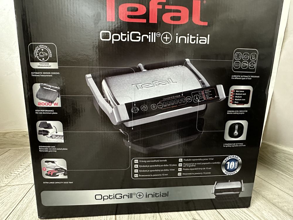 Гриль електричний Tefal GC706D34 Optigrill+ Initial