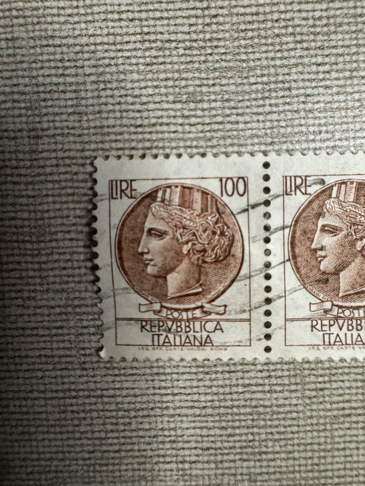 Selo Raro siracusa  Selo de 100 Liras/Selo Italiano