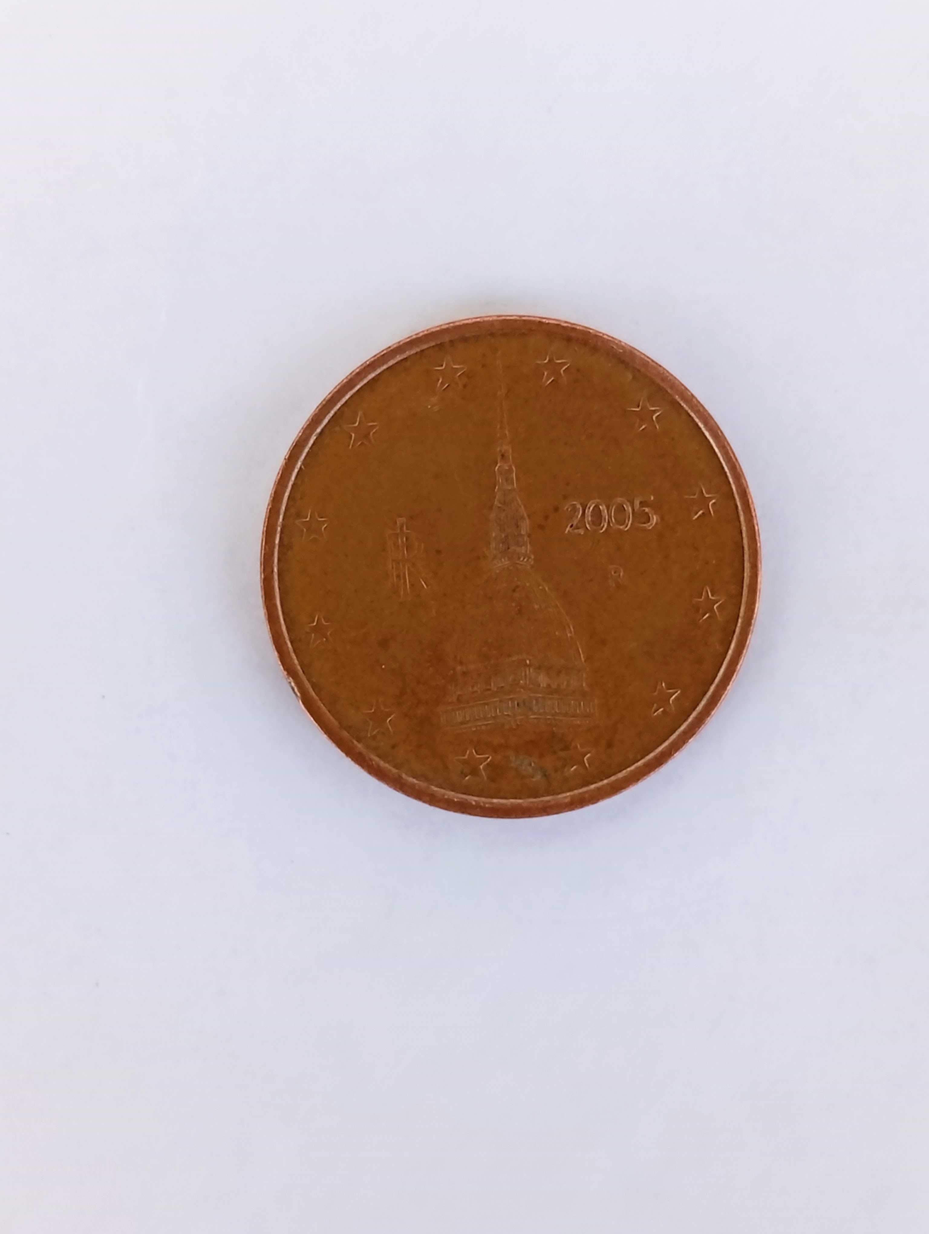 Moeda de 2 cêntimos, Itália 2002, difícil de encontrar (com oferta)