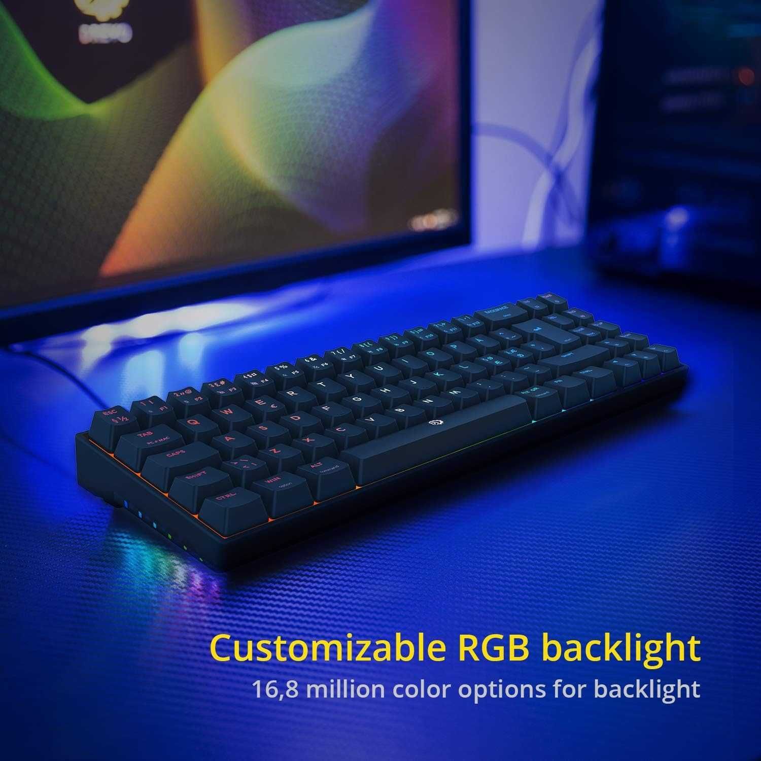 DREVO Calibur V2 TE RGB 60% przewodowa mechaniczna klawiatura