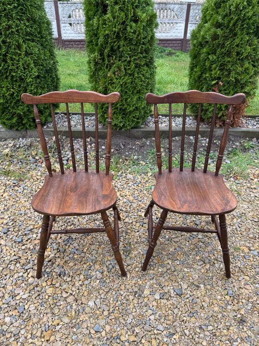 Krzesła patyczaki fabryka mebli giętych King Edward typ 983 bukowe 70r