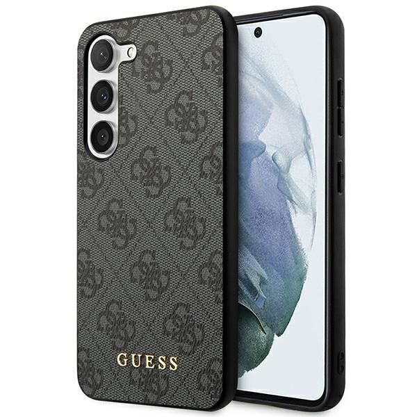 Guess Guhcs23Sg4Gfgr S23 S911 Szary/Grey Hardcase 4G Metal Gold Logo