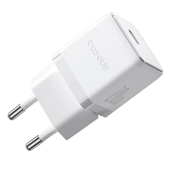 Ładowarka sieciowa Baseus Palm 1C 20W (z kablem Baseus Mini White USB-