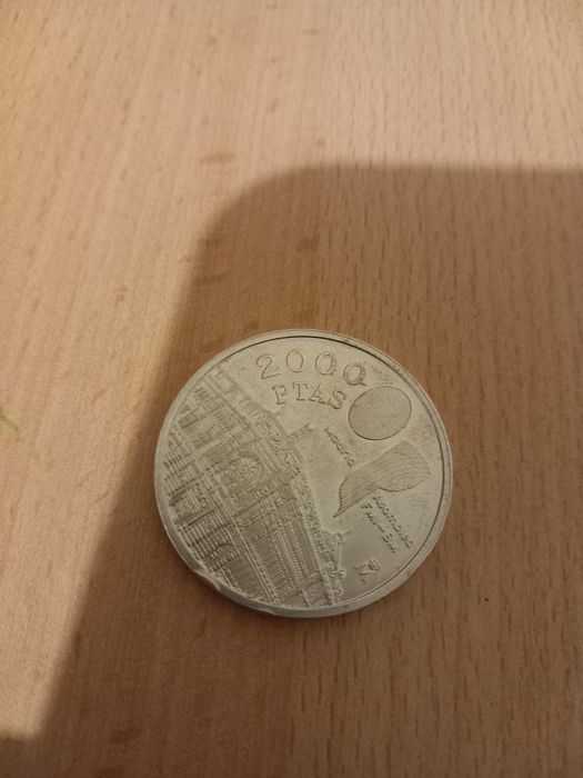 Moeda Espanhola 2000 pesetas.