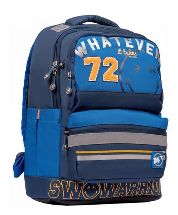 Рюкзак YES S-30 Juno XS Smiley World College Ergo Синий