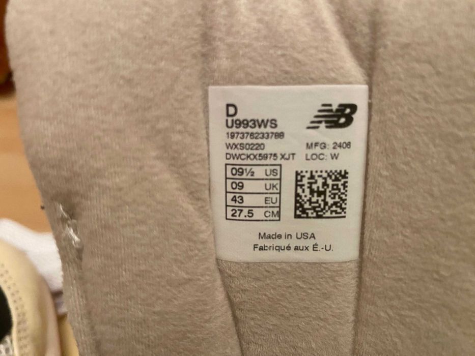 New Balance 993 Beige U993WS