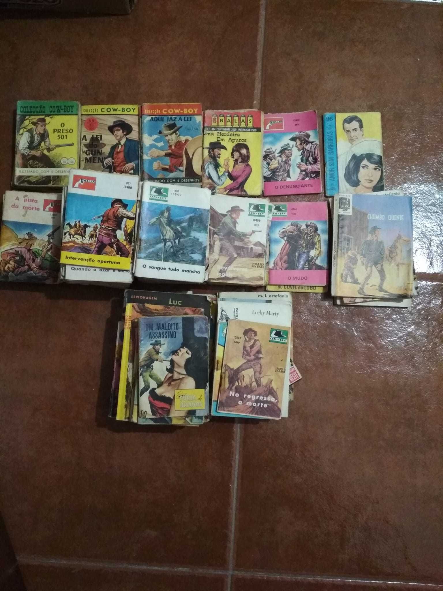 Lote de 100 livros de COW Boys