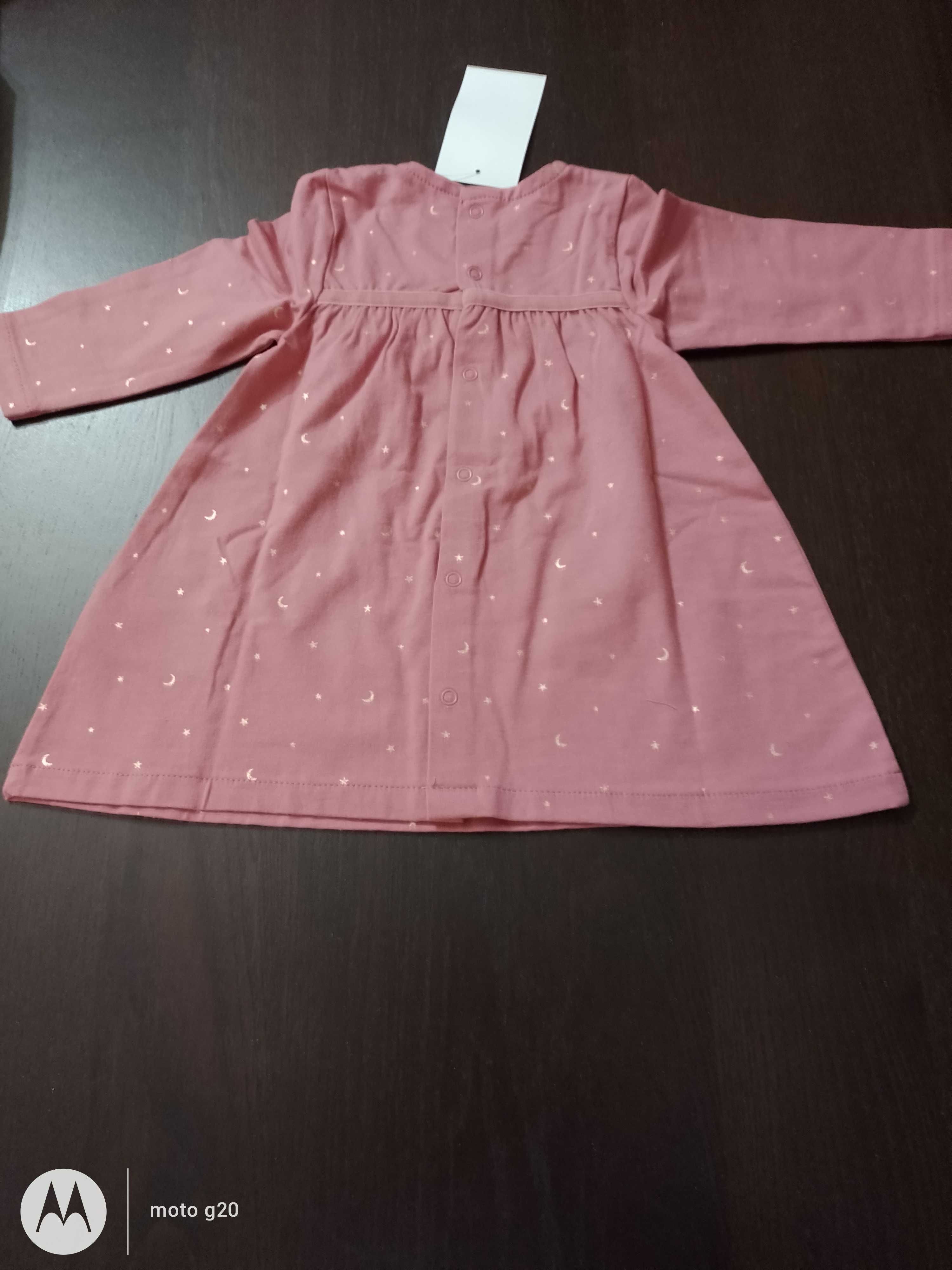 Lindo vestido rosa para 6 meses