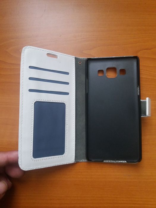 Capa Samsung A5 tipo couro branco [nova]