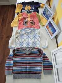 4 x bluza, sweterek, bluzka, top 80cm 9-12msc sztuka 5 zł