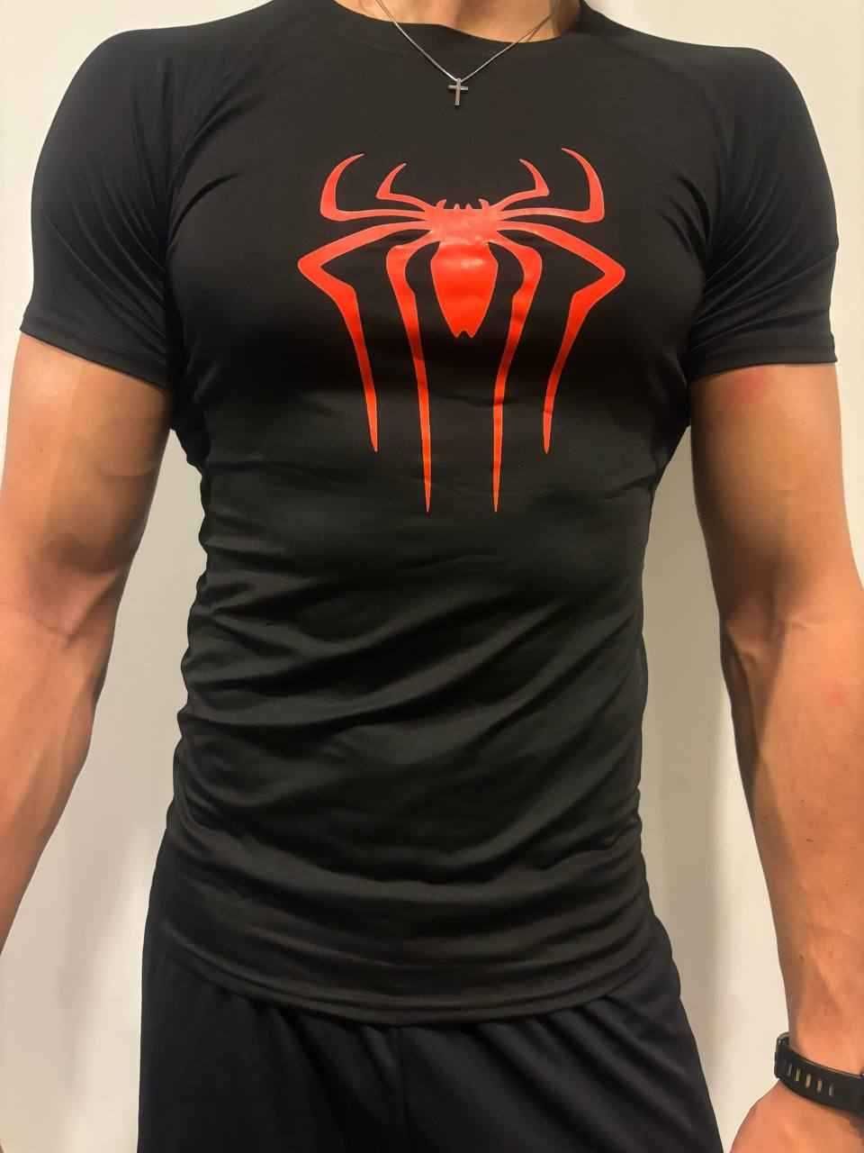 Koszulka Spiderman na siłownię, do biegania, sportowa.
