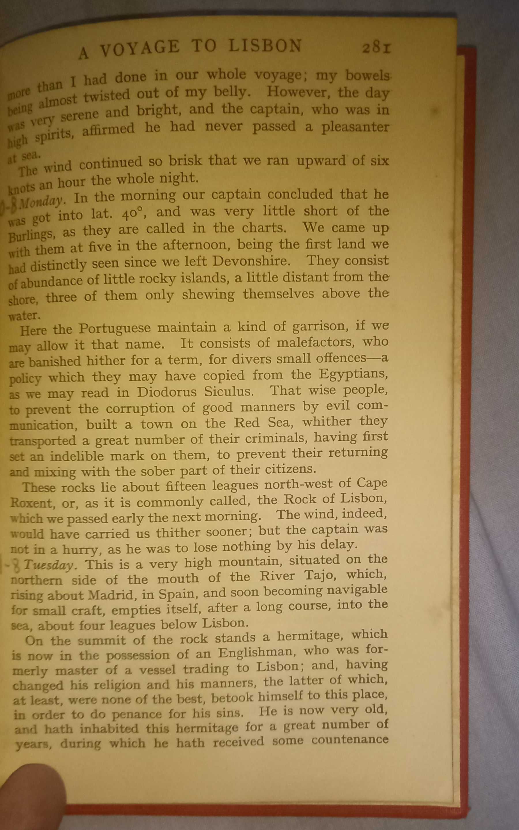 Jonathan Wild and The voyage to  Lisbon, Henry Fielding.