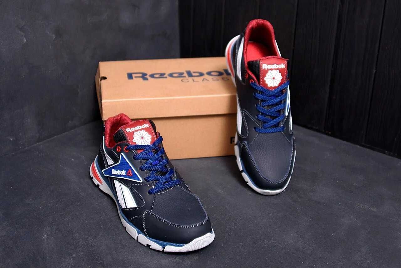 Мужские кожаные кроссовки Reebok Street Style Blue