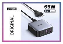 Блок питания зарядка для телефона ноутбука 2Type-C+2USB GaN 65W UGREEN