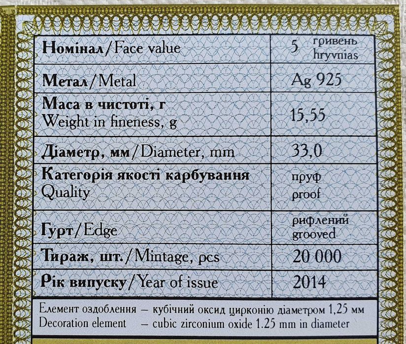 Срібна пам’ятна монета 5 гривен Рік Кози із серії Східний календар