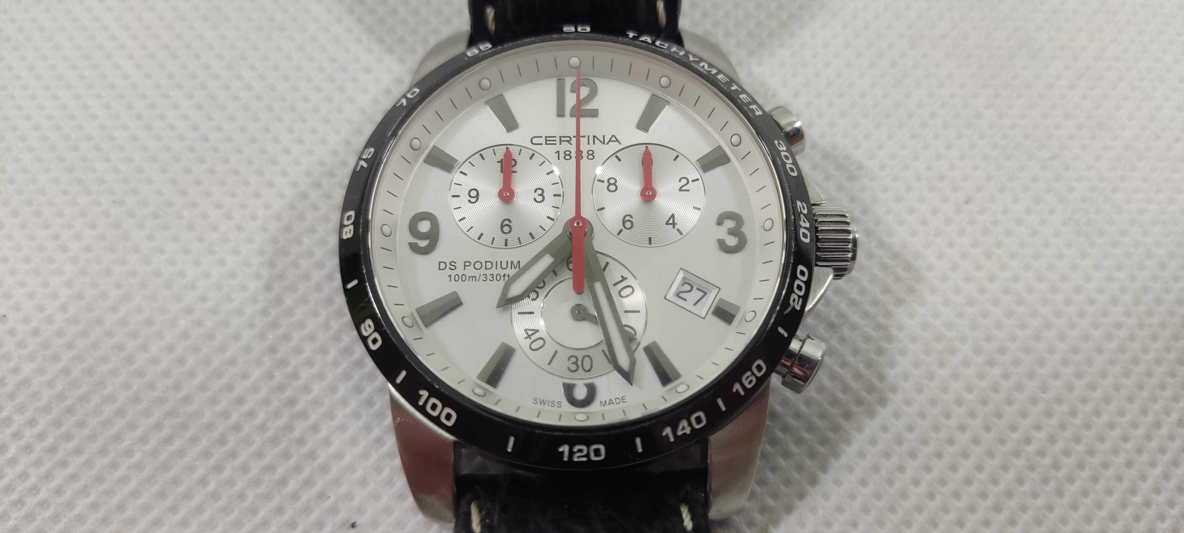Zegarek męski Certina Ds Podium Big Size Chrono 100m TACHYMETER 300