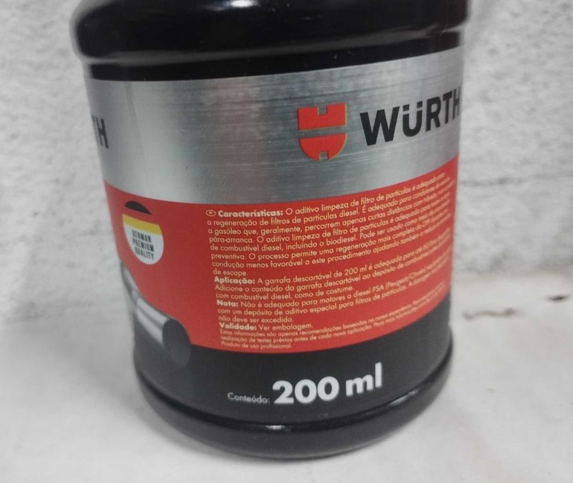 Aditivo de limpeza filtro de partículas, Wurth