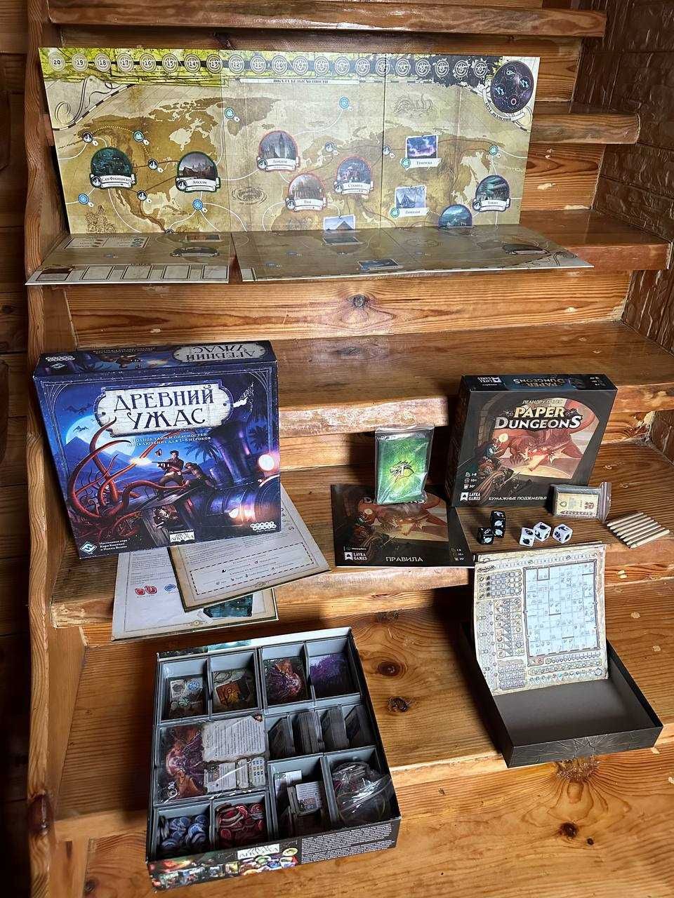 Настольные игры Descent, Sword and sorcery, Древний Ужас, Blood Rage++