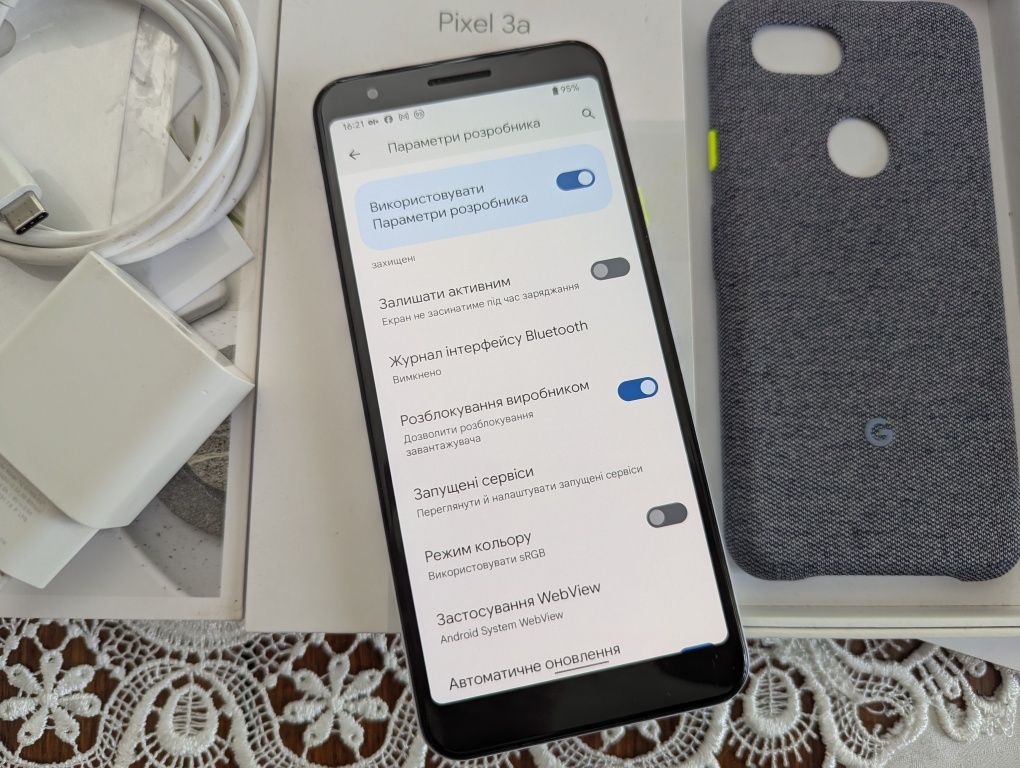 ІДЕАЛ Google Pixel 3a 4-64Gb/2-Sim/NFC/Без Вигорання/Комплект