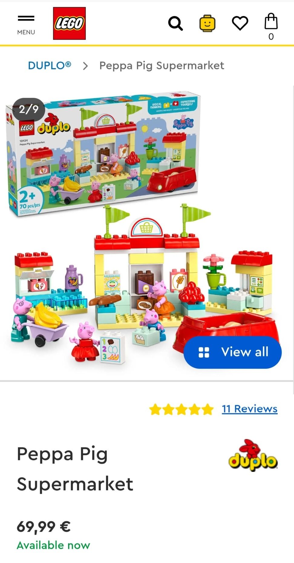 Lego duplo supermercado Peppa