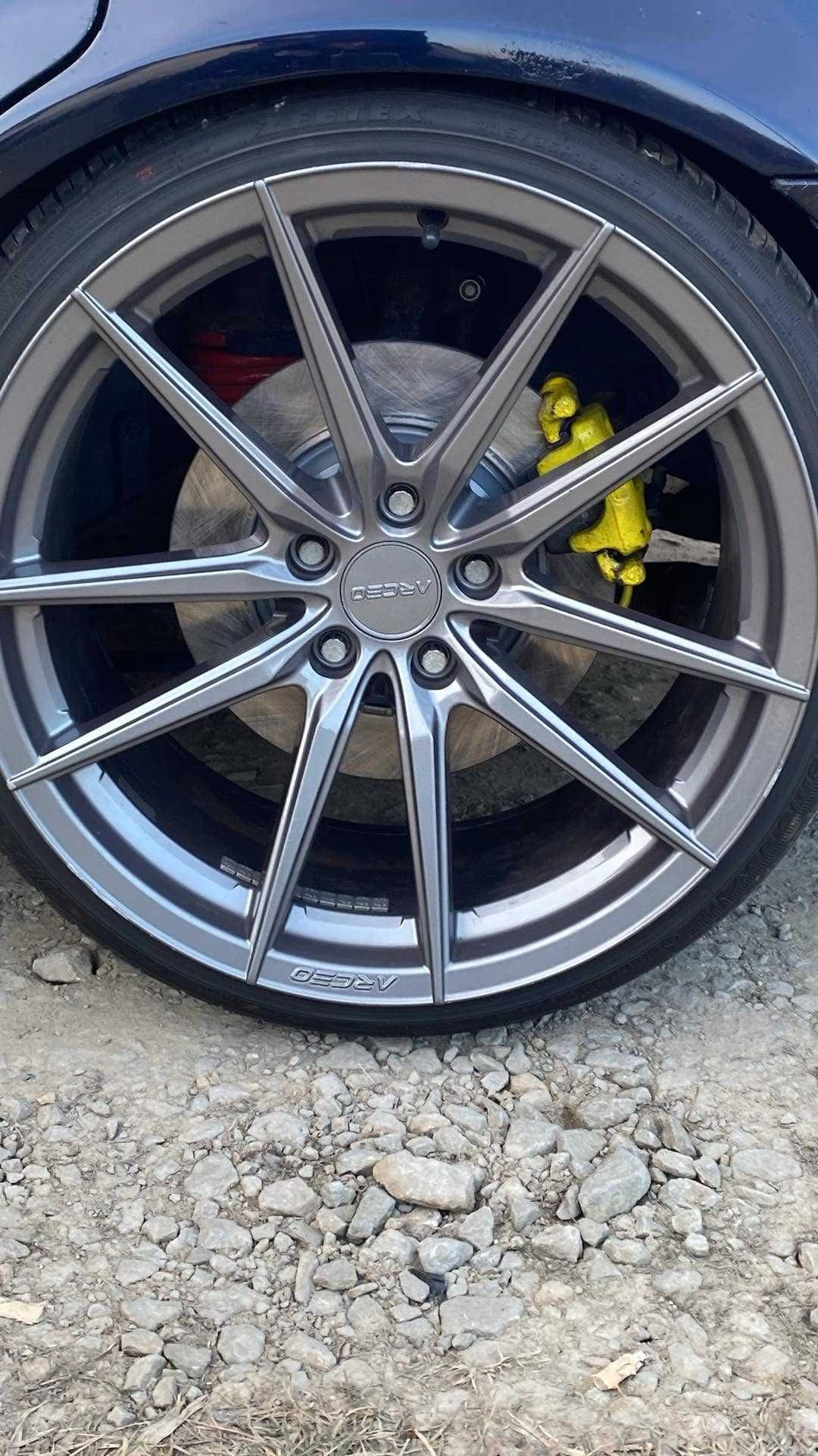 Adaptery hamulcowe tył 245x10 -> 300x12 Audi A4 B5 Quattro swap bbk