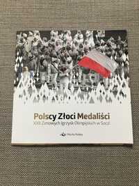 Blok , walor filatelistyczny Polscy Złoci Medaliści Olimpiada w Soczi.