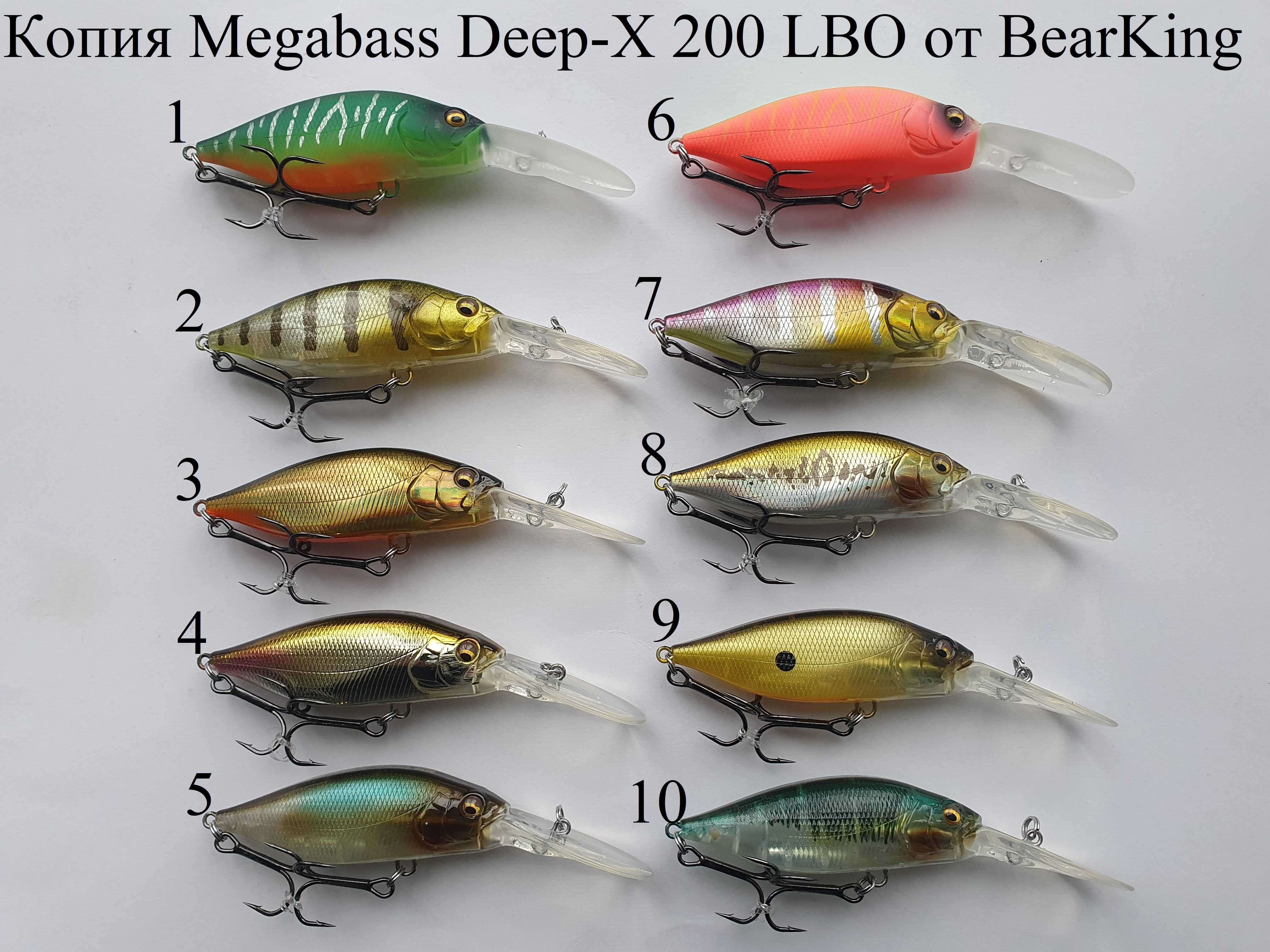 Megabass Kanata 160F,I-SLIDE 135F,ITO Shiner 115SP,Deep-X 300 BearKing