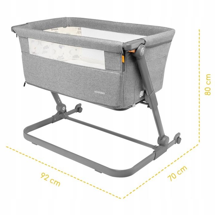 Skiddou Natt Łóżeczko 3w1 dostawne turystyczne