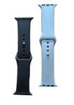 Apple Watch 38/40/41mm 2x Opaska Silikonowa Pasek Szare kod 1800
