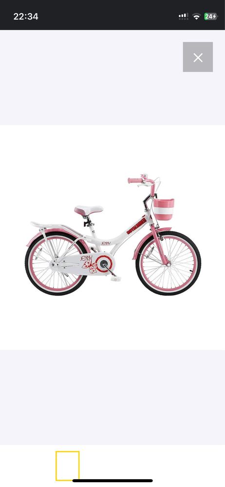 Велосипед детский для девочки колеса на 18 дюймовRoyalBaby JENNY GIRLS