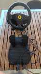 Volante e pedais PS2 - Ferrari GT2 in 1 force feedback racing wheel