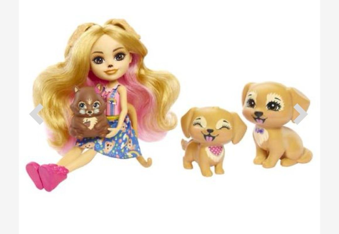 Enchantimals - Gerika com família de cachorrinhos