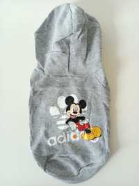 Bluza z kapturem dla psa ubranko Disney Adidog Mickey roz. S