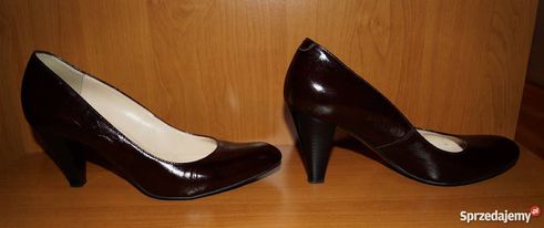Eleganckie skórzane buty czółenka KABAŁA r. 37,5 skóra naturalna