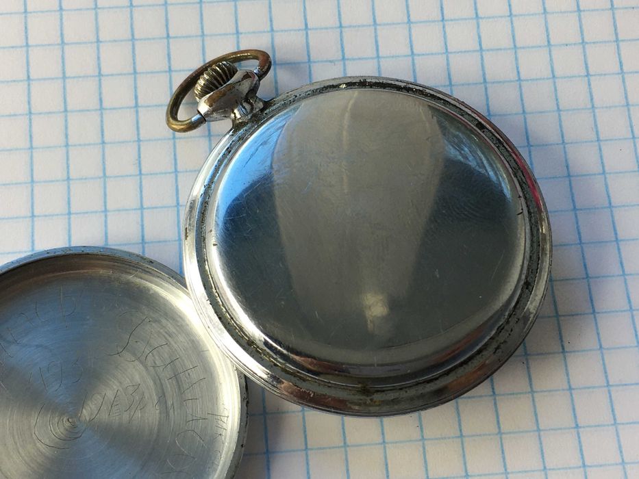 Часы карманные Thiel механические Германия - механизм рабочий