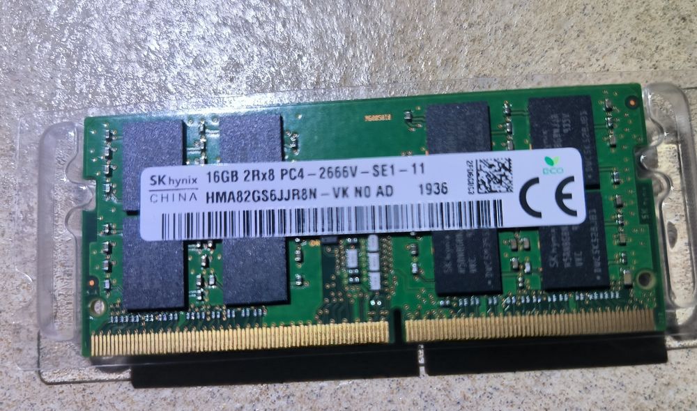 DDR4 16gb 2666, 3200Mhz в ноутбук оперативна пам'ять