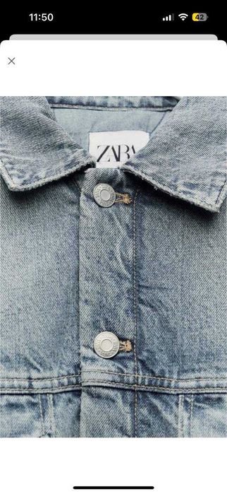 Стьобана куртка Zara з відкладним коміром