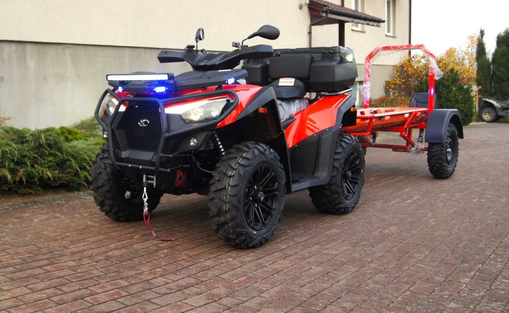 QUAD CFmoto Kymco QJmotor dla Straży Pożarnej Ratowniczy PSP OSP WOPR