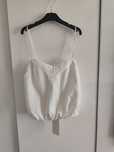 Lniany top bluzka Zara 36 S
