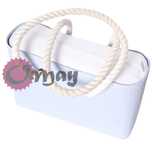 Biały organizer do OBAG BEACH MICRO Mikro 2 kieszenie wkład VIP OMAY