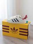 Nowybuty/Gucci x adidas_Gazelle_WhiteUnisexTrampk37