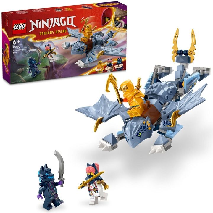 Lego Ninjago Powstanie Smoków 71810 Mały Smok Riyu Ruchomy Smok + 3 Fi