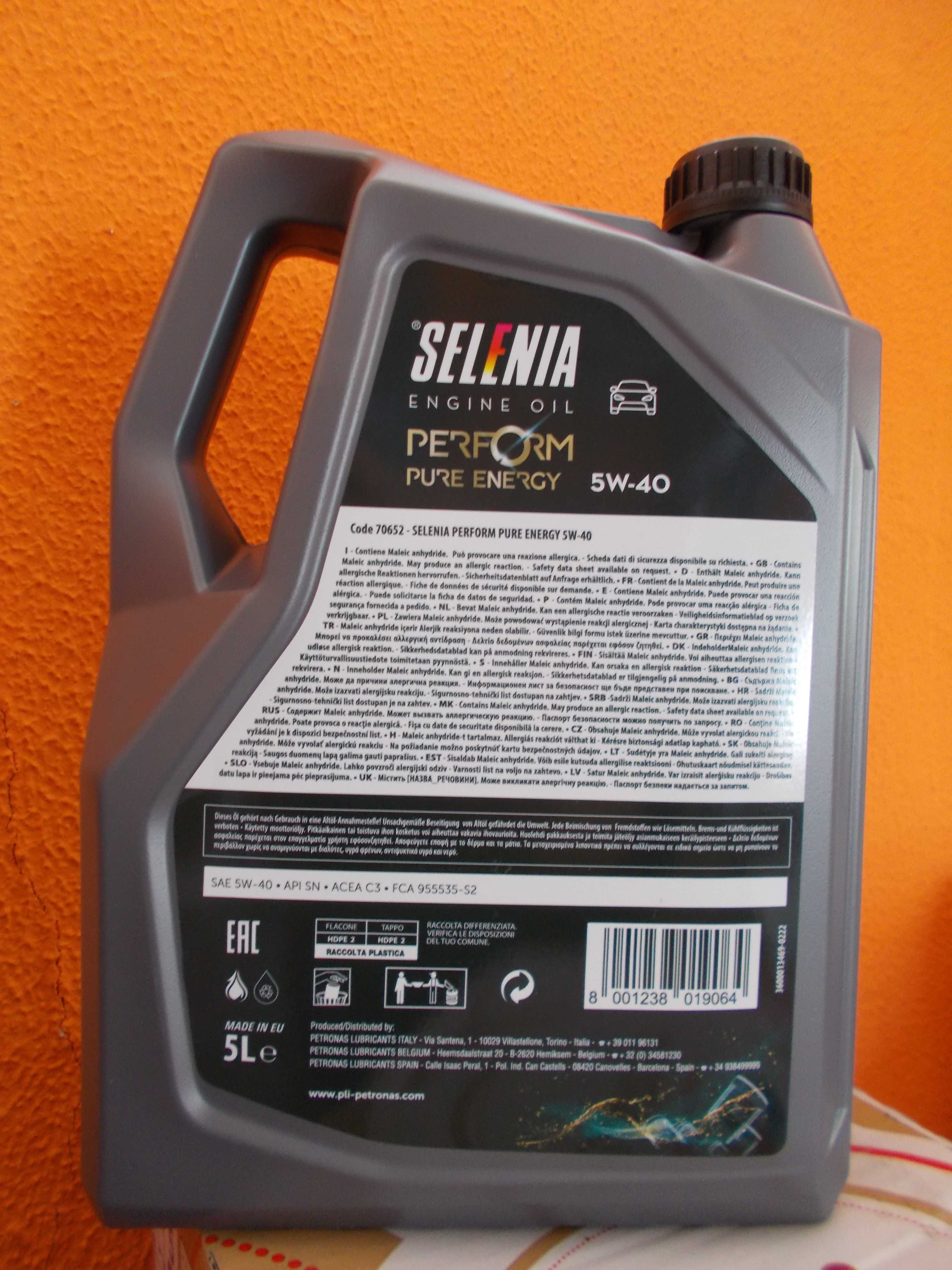 Selénia Perform Pure Energy 5w-40 ( 5 Lt )