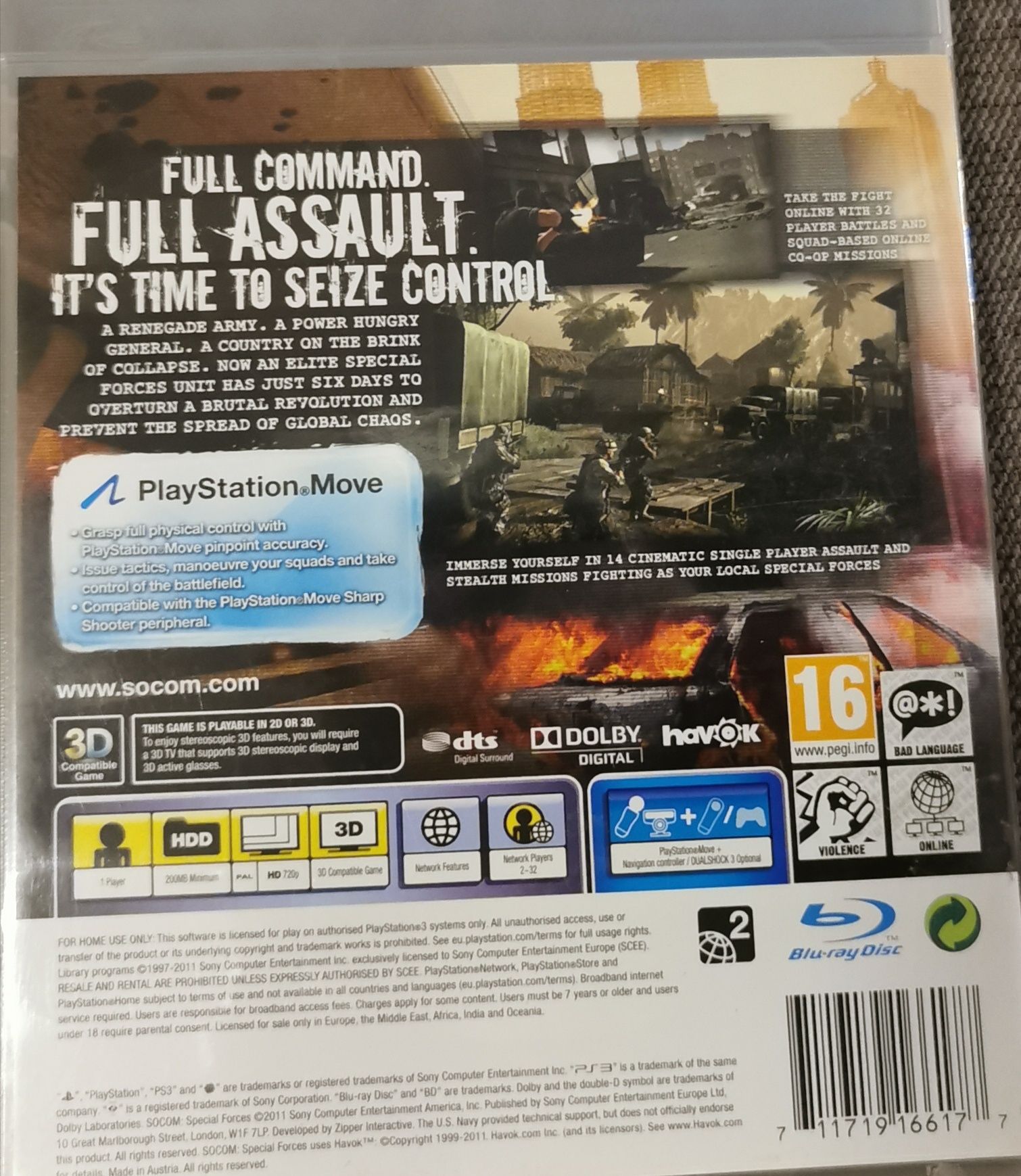 Gra PS3, special force, 16 plus, full command