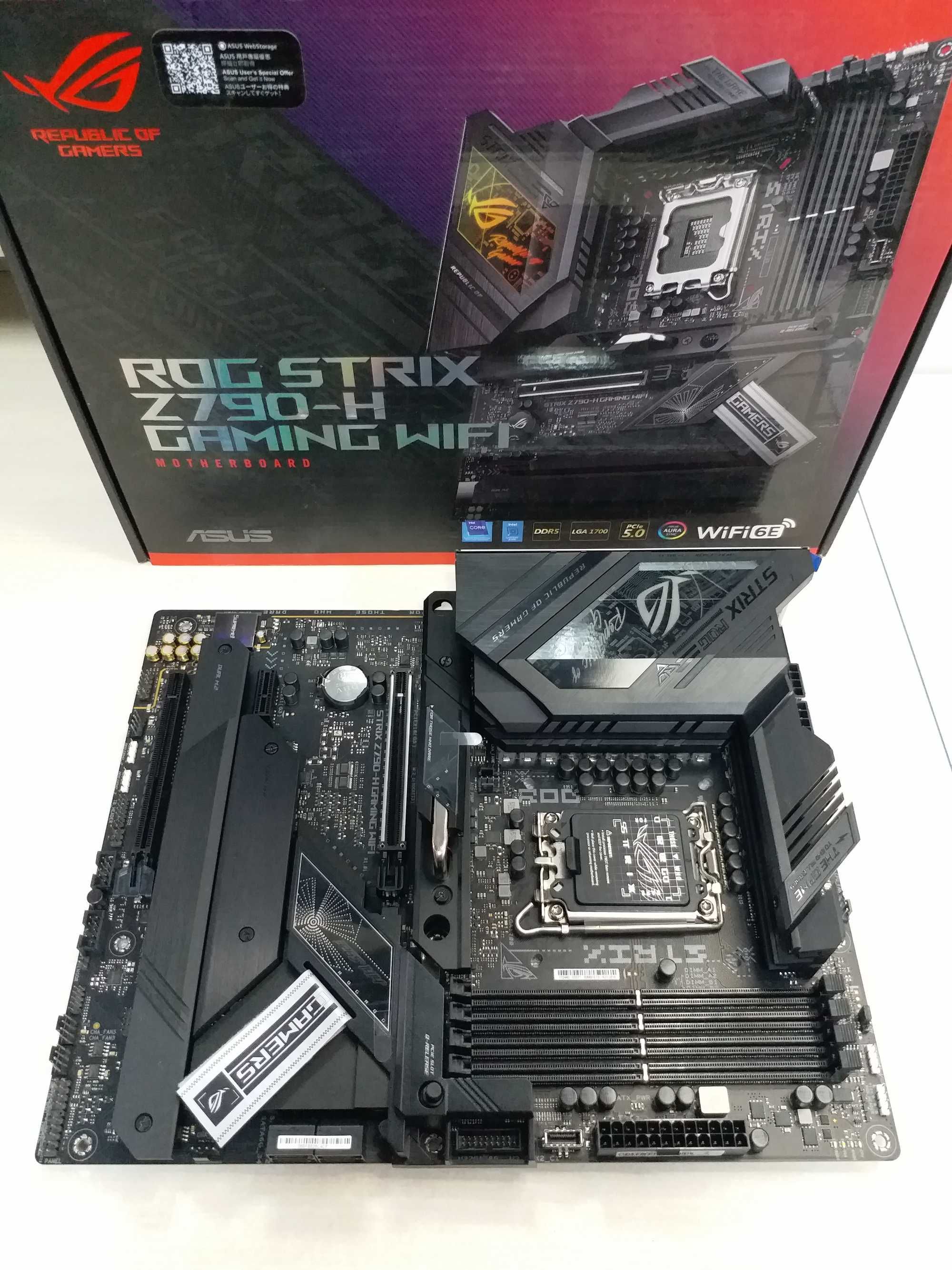 Топ плата Asus ROG Strix Z790-H Gaming WiFi  LGA 1700,  DDR5