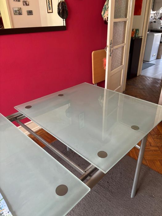 Mesa de Jantar em vidro