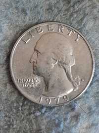 Монета quarter dollar 1979 р.