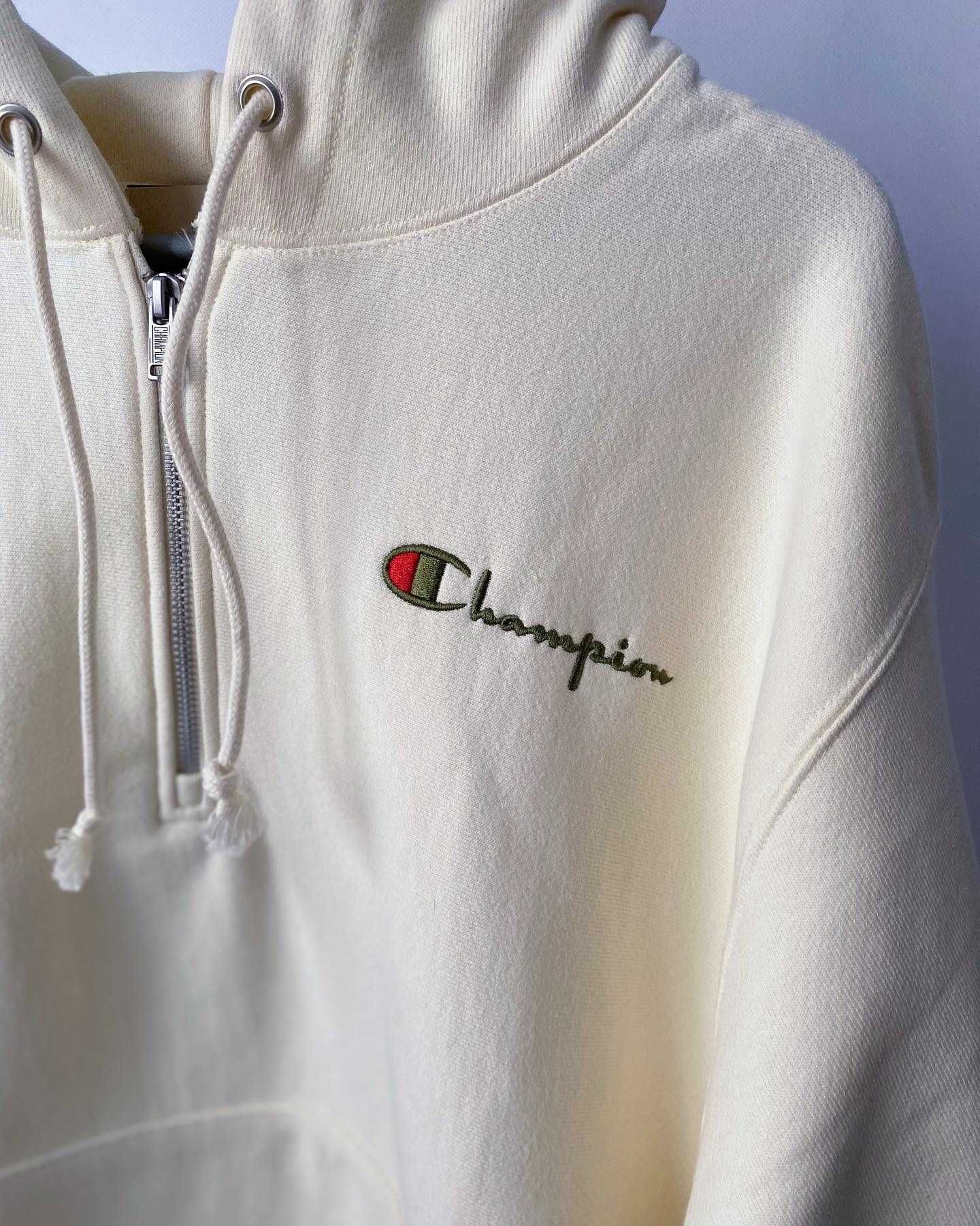 Худі 1/4 zip Champion - white/ grey/ pink/ black - [S & L sizes]