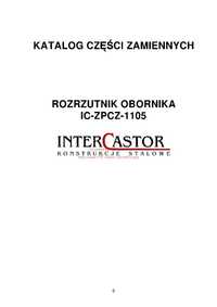 Katalog części Rozrzutnik obornika IC-ZPCZ-1105